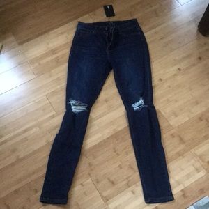 NWT Fashion Nova Ripped Jeans High Waisted